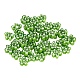 手作りのミルフィオリガラスビーズ30個  花  薄緑  6.4~9x3.2mm  穴：1mm  30個/袋 LAMP-FS0001-01B-1