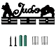 Porta medaglia in acrilico parola judo AJEW-WH0296-034-2