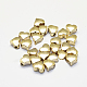 Perles en laiton plaqué durable X-KK-K193-082G-NF-1