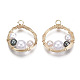 Colgantes de perlas de imitación de plástico abs KK-N235-012-3