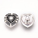 Alloy Rhinestone Snap Buttons SNAP-T001-110-2