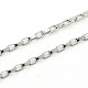 Box Chain Necklace for Men X-NJEW-F027-17-2mm-2