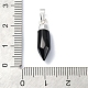 Pendentifs en onyx noir naturel (teints et chauffés) G-NH0001-02P-01-3