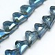 Electroplate Glass Beads Strands EGLA-E011-10x12mm-H03-1