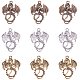 PandaHall Elite 36pcs 3 Color Tibetan Alloy Animal Dragon Charms Pendants Beads Charms for DIY Necklace Bracelet Making(Antique Silver PH-TIBE-G012-03-1