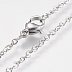 304 Stainless Steel Necklaces NJEW-I208-01P-2