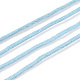 木綿糸ワックスコード  ライトスカイブルー  1mm  約100ヤード/ロール YC-R003-1.0mm-168-3
