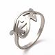 304 anillo de dedo de ojo de horus de acero inoxidable para mujer RJEW-K239-10P-3