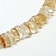 Natural Citrine Chip Beads Strands G-E271-66-2