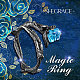 SHEGRACE 925 Sterling Silver Black Twig Cuff Rings JR612A-4