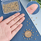 UNICRAFTALE About 200 Pcs 4mm Flat Round Beads 202 Stainless Steel Spacer Beads Hole 1.5mm Disc Real 18K Gold Plated Threading Beads Bracelet Loose Beads for DIY Bracelet Necklace Jewelry Making STAS-UN0036-16B-3