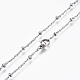 304 Stainless Steel Rope Chain Necklaces NJEW-F248-09A-P-2