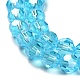 Chapelets de perles en verre électroplaqué EGLA-R015-8mm-12-3