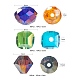 270Pcs 18 Style Electroplate Glass Beads Strands EGLA-FS0001-17-3