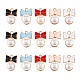 50 pièces 5 couleurs pendentifs en émail en alliage de zinc ENAM-CJ0001-78-1