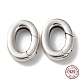 925 anillos de puerta de resorte de plata de ley tailandesa STER-D003-41P-1