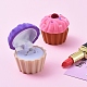 Cup Cake Shape Velvet Jewelry Boxes VBOX-L002-A01-5