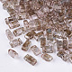 Perles de rocaille en verre transparent à 2 trou SEED-S023-30B-15-1