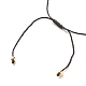 Bracelet cordon de perles rondes en pierre de lave naturelle BJEW-JB08016-5