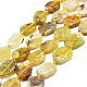 Amarillo abalorios naturales del ópalo hebras G-K245-L01-01-1