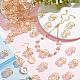 Nbeads 100 Stück transparente Acryl-Blumenperlen TACR-NB0001-26-4