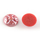 Pearlized Plated Opaque Glass Cabochons PORC-R040-10mm-M-2