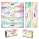 Etiqueta de papel de jabón con patrón de manchas de pintura de 90 Uds. 9 estilos DIY-WH0399-69-024-1