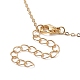 Ожерелье с подвеской из натуральной раковины и золотыми латунными цепочками на день матери NJEW-JN04151-04-6