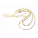 Lady's Satin Ribbon Collars Necklace NJEW-F180-20A-1