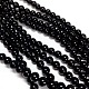 Natural Black Onyx Beads Strands G-H1567-14MM-3