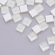 ガラスカボション  モザイクベース  家の装飾やdiyの工芸品  正方形  ホワイト  10x10x4mm  1100個/キログラム GLAA-WH0022-53-2