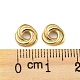 Perlas de latón ecológicas enchapadas en rack KK-M257-15G-3