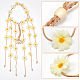 Tissu tournesol hippie bandeau floral couronne OHAR-WH0011-12C-4