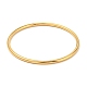Ion Plating(IP) 304 Stainless Steel Simple Plain Bangle for Women BJEW-F461-01D-G-2
