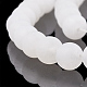 Natural White Jade Beads Strands G-T106-325-2