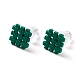 (Jewelry Parties Factory Sale)Square with Tartan Alloy Stud Earrings Set for Women EJEW-D278-03S-02-2