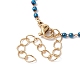 Fabrication de bracelets à maillons en perles d'hématite synthétique faits à la main AJEW-JB01150-53-3