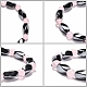 Bracelets extensibles ronds en quartz rose naturel BJEW-G072-3-3