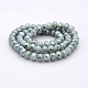 Full Rainbow Plated Faceted Rondelle Imitation Jade Glass Beads Strands GLAA-A024E-FR01-2