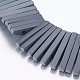 Brins de pendentifs en hématite synthétique non magnétique&nbsp;G-P338-06B-18x2.5mm-1