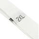 2xl服のサイズのラベル  服飾材料  サイズタグ  ホワイト  13mm  450~500PCS /ロール FIND-XCP0001-05-3