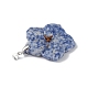 Gros pendentifs en jaspe tache bleue naturelle G-B040-01P-08-3