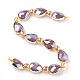 Opaque Glass Beads Strands EGLA-P045-B06-2