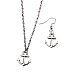 Zinc Alloy Anchor Jewelry Sets SJEW-BB16604-2
