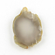 Forme mixte teint agate naturelle des pierres précieuses gros pendentifs G-R300-05-3