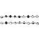 Chaînes de perles en verre AJEW-MSMC005-09-2