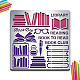 MAYJOYDIY Book Metal Stencil Book Metal Journal Stencils Library Reading Book to Read Book Club 6×6inch DIY Template for Diary Scrapbooking Card DIY-WH0279-178-1