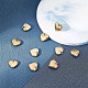 Unicraftale 10 Stück goldenes Edelstahl-Herz mit Wort „Mama“-Anhänger STAS-UN0039-85-6
