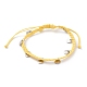 Bracelets de perles tressées en corde de polyester ciré BJEW-JB05762-05-1