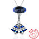 925 Sterling Silver Pendant Necklaces NJEW-BB18231-8